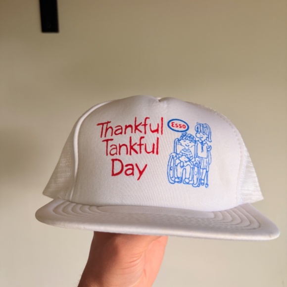 Vintage AMOS TOYOTA CAR DEALERSHIP trucker hat red mesh snapback - Picture 8 of 8